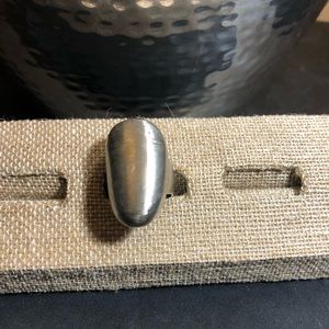 Silver Matt finish ring